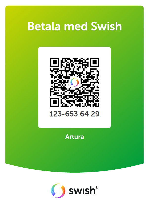 Swish QR-kod för Artura
